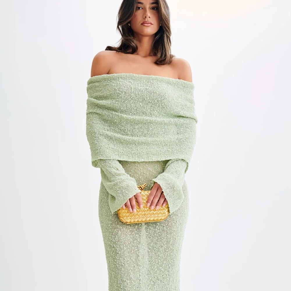 Meshki Marisol dress pastel green